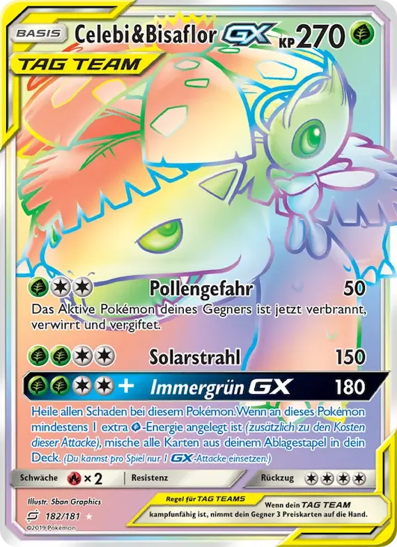 Celebi & Bisaflor GX 182 – Teams Sind Trumpf