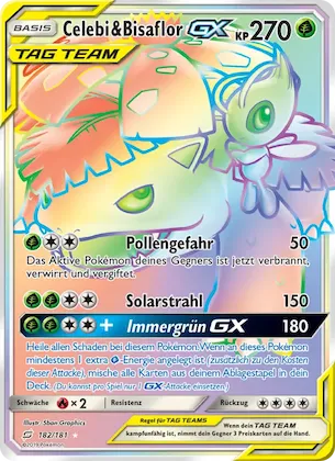 Celebi & Bisaflor GX Nr. 182 – Teams Sind Trumpf