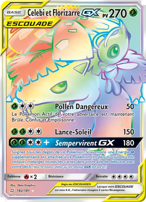 Celebi et Florizarre GX 182 – Duo de Choc