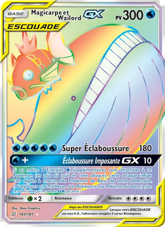 Magicarpe et Wailord GX 183 – Duo de Choc