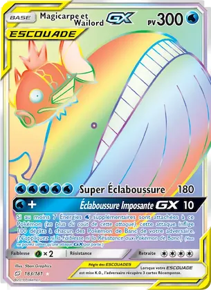 Magicarpe et Wailord GX n° 183 – Duo de Choc