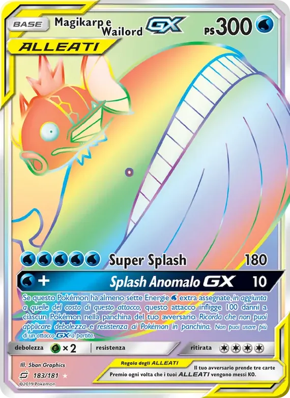 Magikarp e Wailord GX 183 – Gioco di Squadra