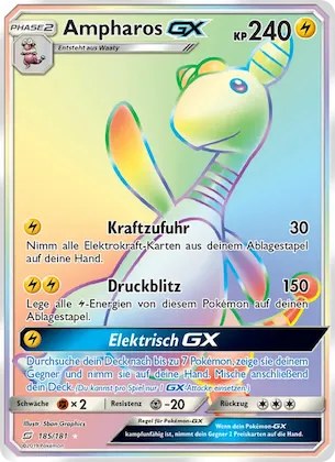 Ampharos GX Nr. 185 – Teams Sind Trumpf