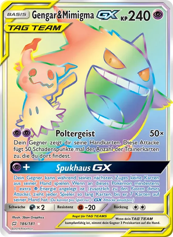 Gengar & Mimigma GX 186 – Teams Sind Trumpf