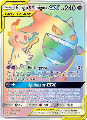 Gengar & Mimigma GX Nr. 186 – Teams Sind Trumpf