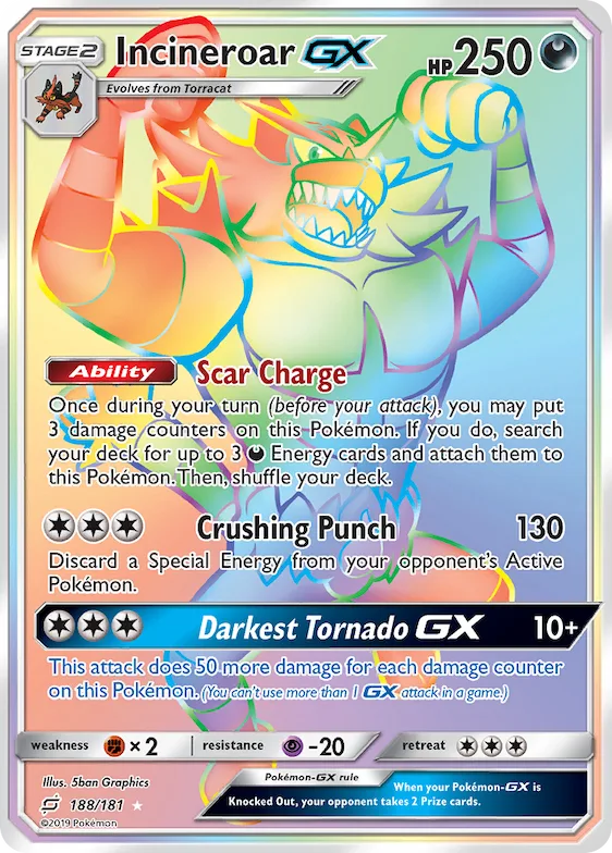 Incineroar-GX #188 – Team Up