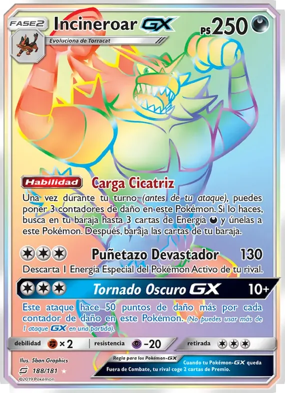 Incineroar GX 188 – Union de Aliados