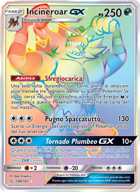 Incineroar GX 188 – Gioco di Squadra