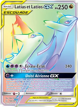 Latias et Latios GX n° 190 – Duo de Choc