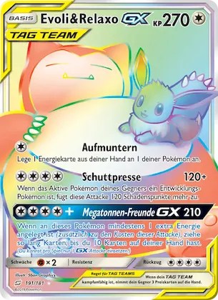Evoli & Relaxo GX Nr. 191 – Teams Sind Trumpf