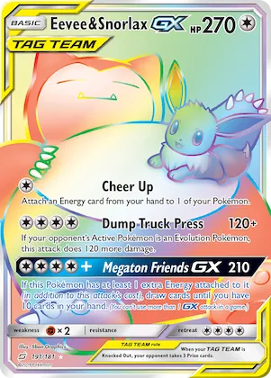 Eevee & Snorlax-GX #191 – Team Up