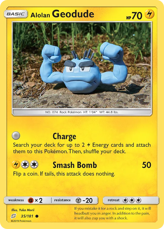 Alolan Geodude #35 – Team Up