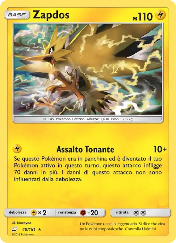 Zapdos 40 – Gioco di Squadra