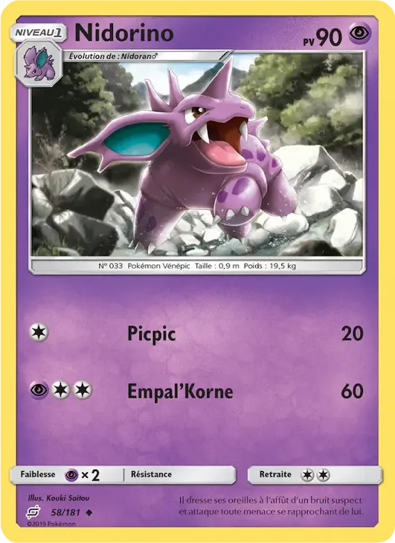 Nidorino 58 – Duo de Choc