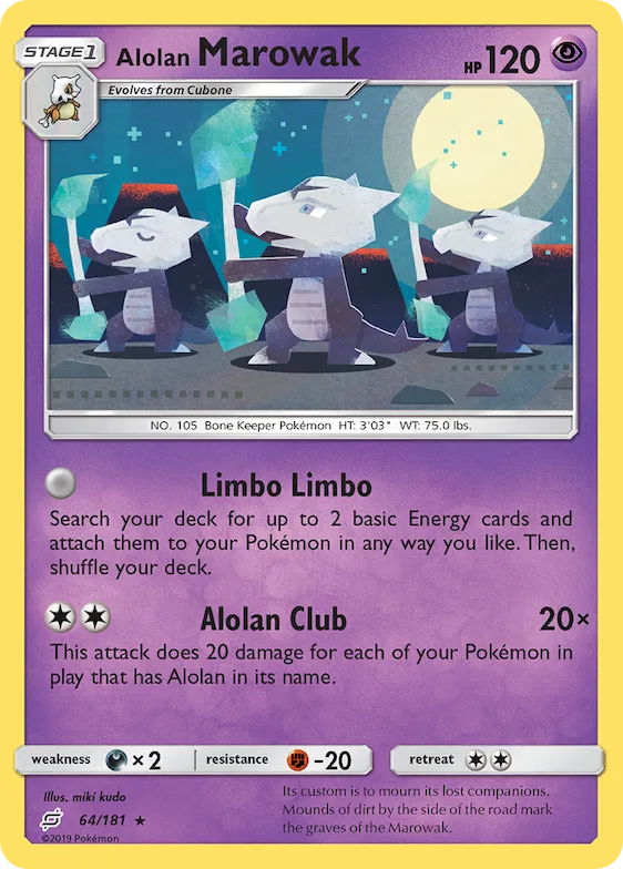 Alolan Marowak #64 – Team Up