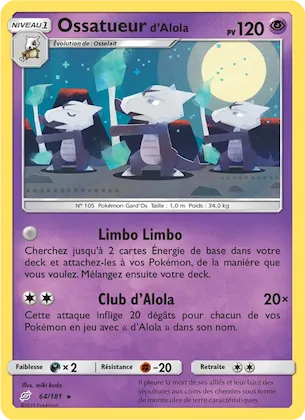 Ossatueur d’Alola n° 64 – Duo de Choc