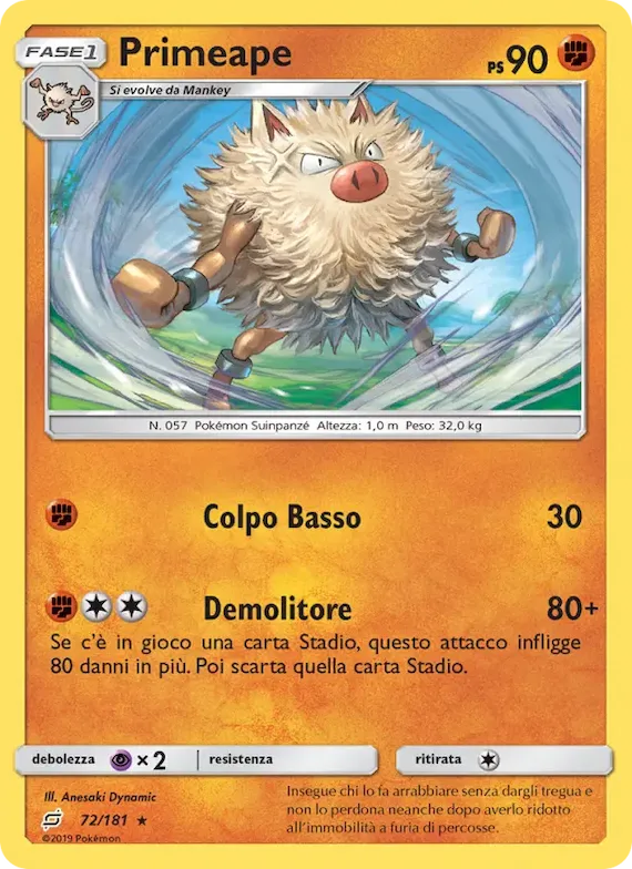 Primeape 72 – Gioco di Squadra