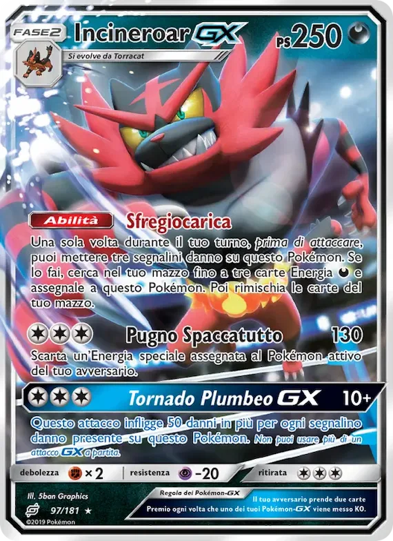 Incineroar GX 97 – Gioco di Squadra