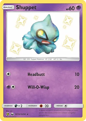 Shuppet #SV16 – Hidden Fates Shiny Vault