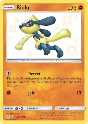 Riolu #SV21 – Hidden Fates Shiny Vault