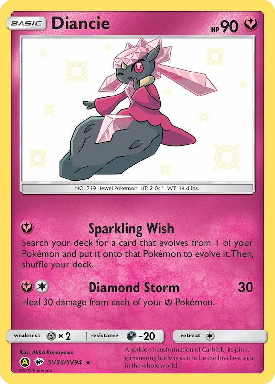 Diancie SV36 – Destinées Occultes Coffre Étincelant