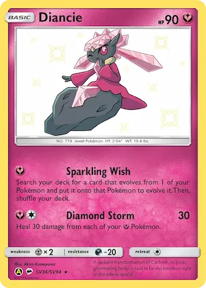 Diancie n° SV36 – Destinées Occultes Coffre Étincelant