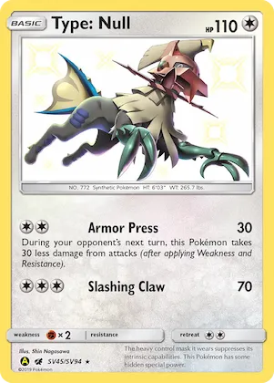 Type: Null #SV45 – Hidden Fates Shiny Vault