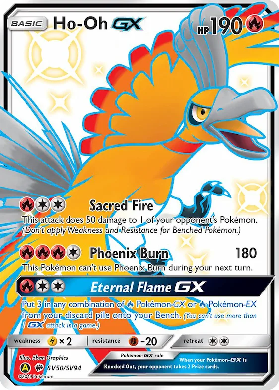 Ho-Oh-GX #SV50 – Hidden Fates Shiny Vault