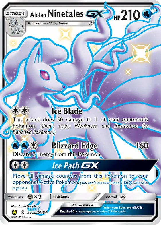 Alolan Ninetales-GX #SV53 – Hidden Fates Shiny Vault