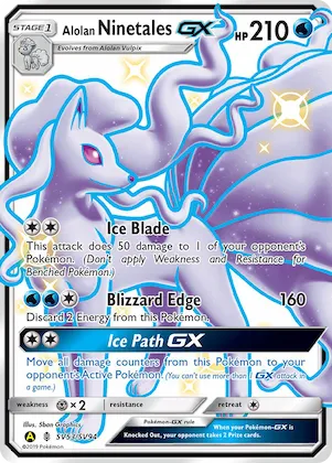 Alolan Ninetales-GX #SV53 – Hidden Fates Shiny Vault