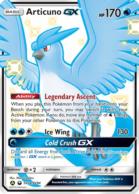 Articuno-GX #SV54 – Hidden Fates Shiny Vault