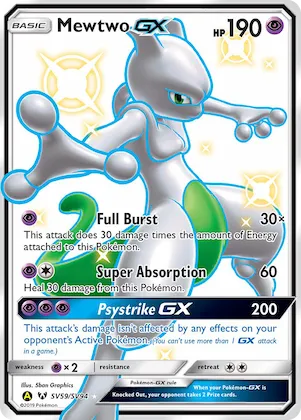 Mewtwo-GX #SV59 – Hidden Fates Shiny Vault