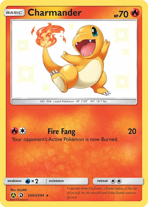 Charmander #SV6 – Hidden Fates Shiny Vault