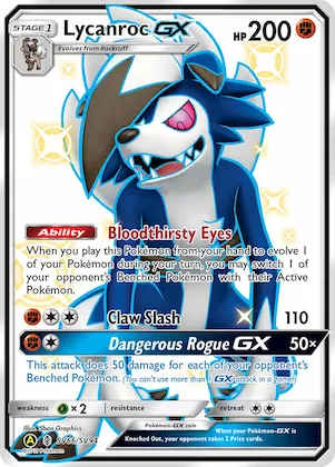 Lycanroc-GX #SV66 – Hidden Fates Shiny Vault