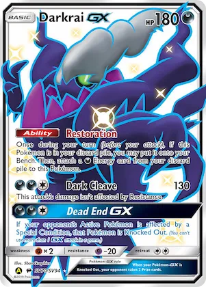 Darkrai-GX Nr. SV70 – Verborgenes Schicksal Glitzer-Tresor