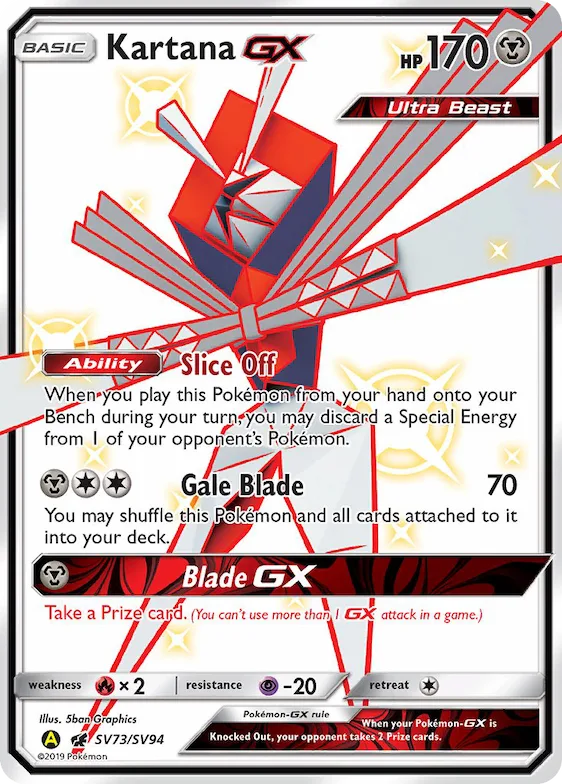 Kartana-GX #SV73 – Hidden Fates Shiny Vault