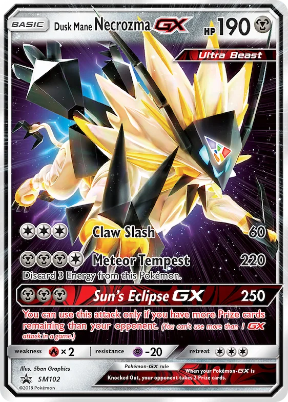 Necrozma Crinière du Couchant GX SM102 – Promo SM