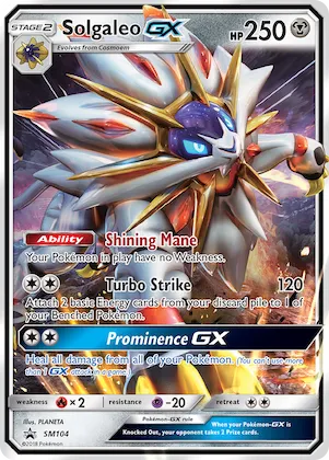 Solgaleo GX Nr. SM104 – SM Promokarten