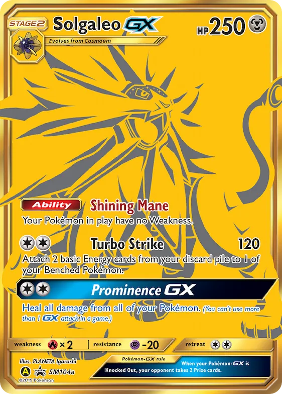 Solgaleo-GX #SM104a – SM Promos