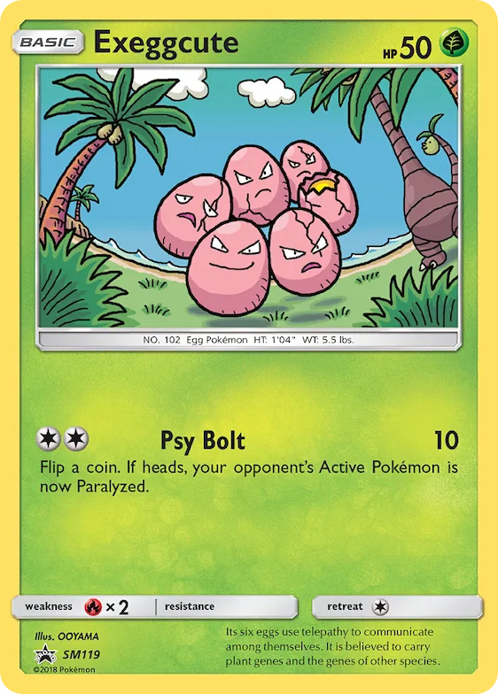Exeggcute #SM119 – SM Promos