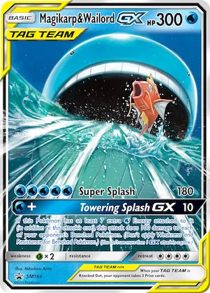 Magicarpe et Wailord GX n° SM166 – Promo SM