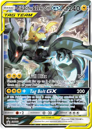 Pikachu & Zekrom-GX #SM168 – SM Promos