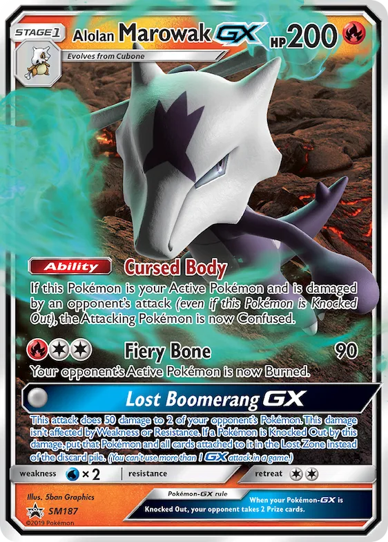 Alolan Marowak-GX #SM187 – SM Promos