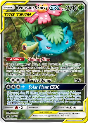 Venusaur & Snivy-GX #SM229 – SM Promos