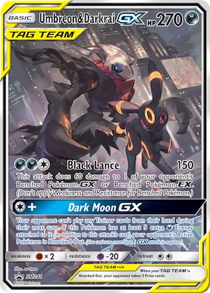 Noctali et Darkrai GX n° SM241 – Promo SM