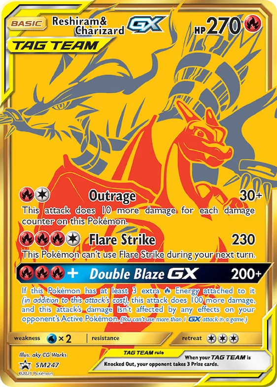Reshiram & Charizard-GX #SM247 – SM Promos