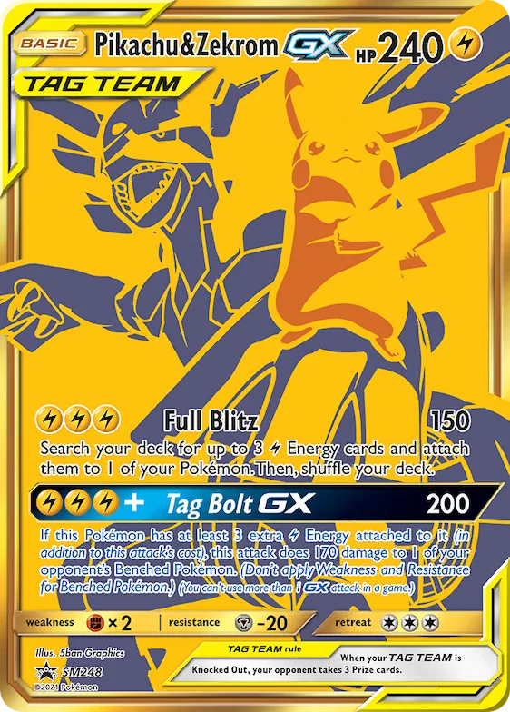 Pikachu & Zekrom-GX #SM248 – SM Promos