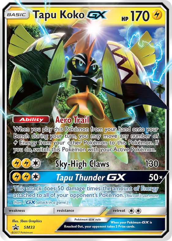 Tapu Koko-GX #SM33 – SM Promos
