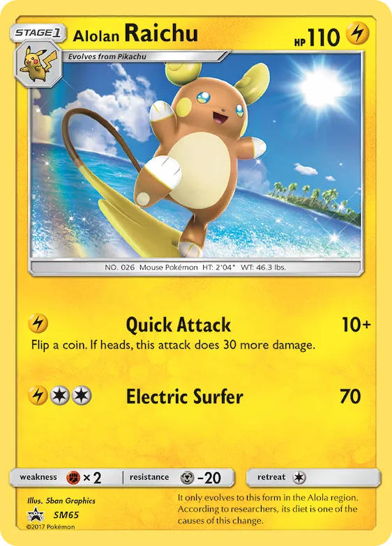 Alola-Raichu SM65 – SM Promokarten