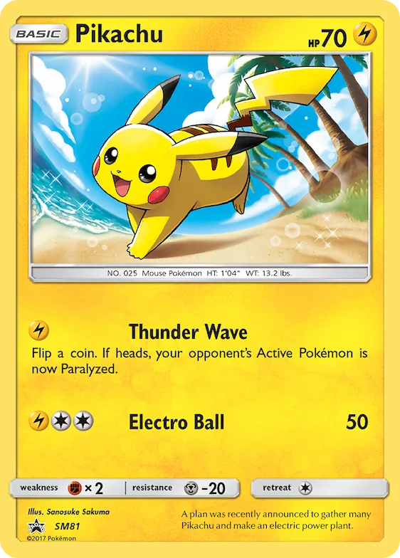Pikachu SM81 – SM Promokarten